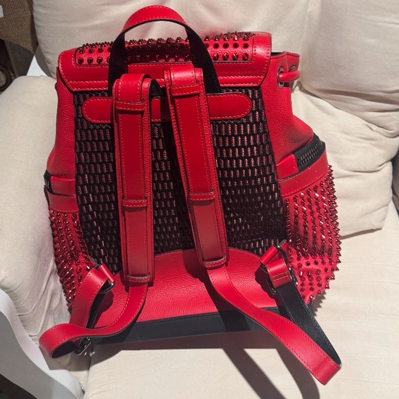 Christian Louboutin Explorafunk Studded Backpack – Red - Picture 2 of 3
